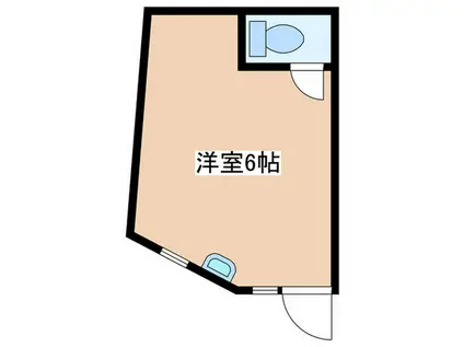 第2コーポ長澤(ワンルーム/1階)の間取り写真