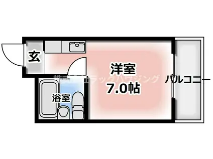 大宝門真CTスクエアーI(ワンルーム/3階)の間取り写真