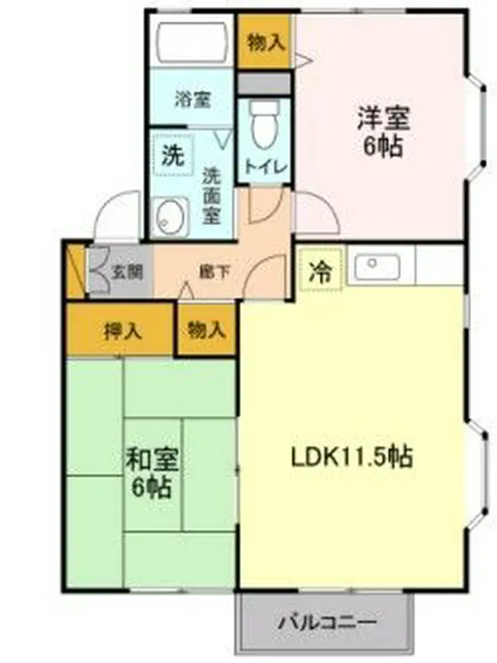 アピエ弐番館 2階階 間取り