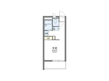 レオパレスマツヤ(1K/3階)の間取り写真