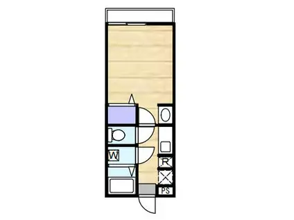 ルストーレ西宮北口2号棟 2号棟(1K/1階)の間取り写真