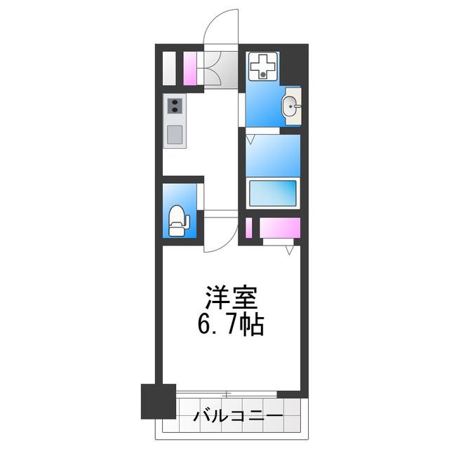 AVANTIO GRANDE(1K/4階)の間取り写真