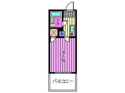 レジデンスカープ大宮(1K/5階)の間取り写真