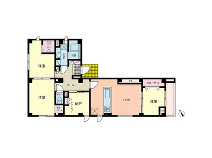 サジェス渋谷(3SLDK/1階)の間取り写真