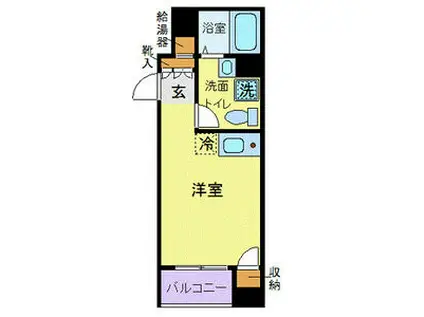 メゾン・ド・目白台(ワンルーム/8階)の間取り写真