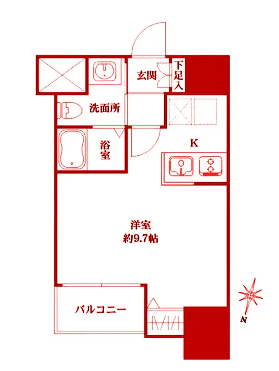 ラヴィーナ横浜 3階階 間取り