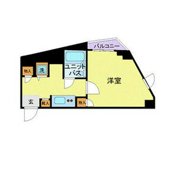 スカイコート市ヶ谷柳町 2階階 間取り