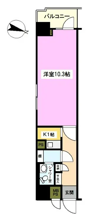 ライオンズプラザ平塚 3階階 間取り
