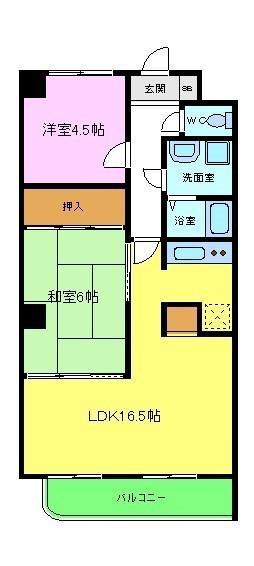 ラポール百舌鳥(2LDK/2階)の間取り写真
