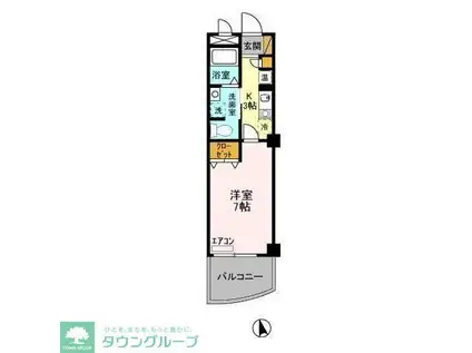 GOTOII(1K/2階)の間取り写真