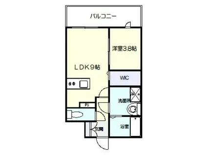 サザンクレスト高師浜(1LDK/5階)の間取り写真