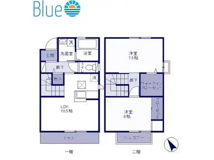 グレイス鎌倉A(2LDK/1階)の間取り写真