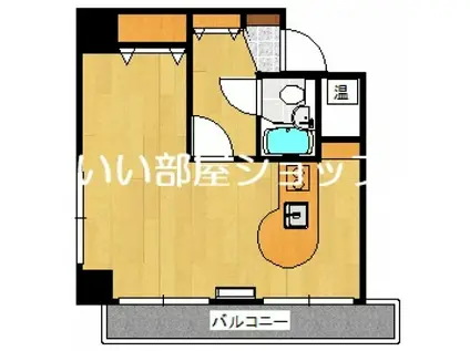 アルファビル(ワンルーム/4階)の間取り写真