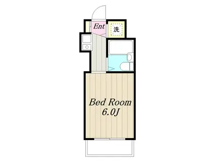 シルフィード相武台(1K/5階)の間取り写真