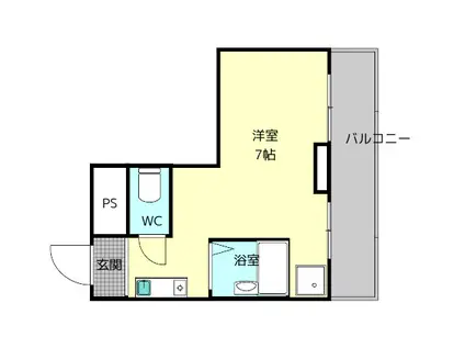 フォレスト高畑マンション(ワンルーム/5階)の間取り写真