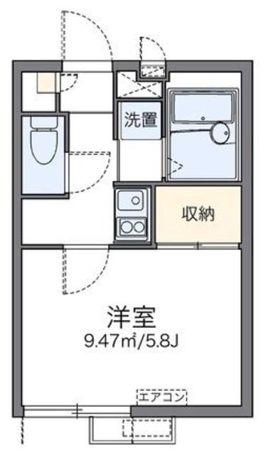 レオパレススター(1K/3階)の間取り写真