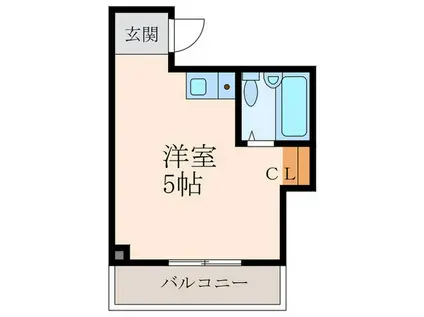 プチハイム(ワンルーム/4階)の間取り写真