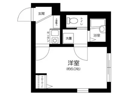 HAS高円寺(1K/2階)の間取り写真