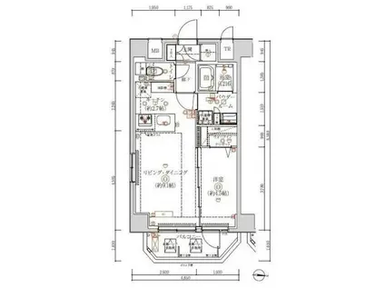 ARTESSIMO LINO(1LDK/9階)の間取り写真