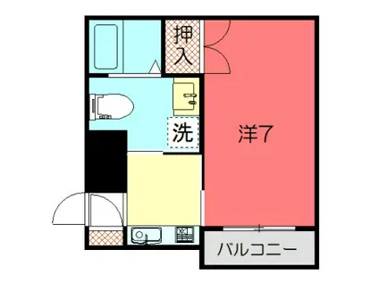 THE GARNET SUITE RESIDENCE 京大前ウエスト(1K/3階)の間取り写真