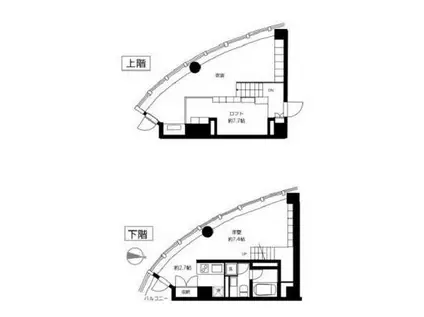 FLAMP(1SLK/5階)の間取り写真
