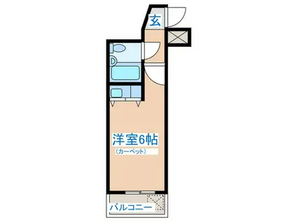 朝日プラザ国分町(ワンルーム/4階)の間取り写真