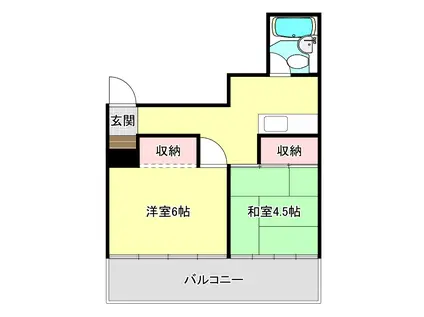 第二照国ビル(2K/3階)の間取り写真