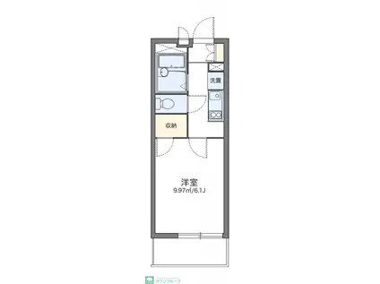 レオパレス純IV(1K/2階)の間取り写真