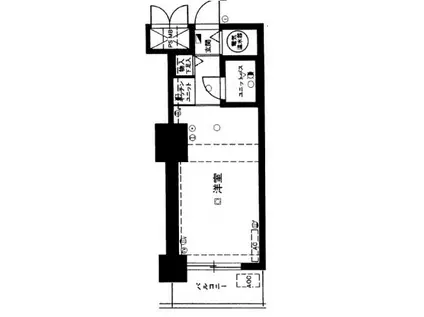ライオンズステーションプラザ両国(ワンルーム/3階)の間取り写真