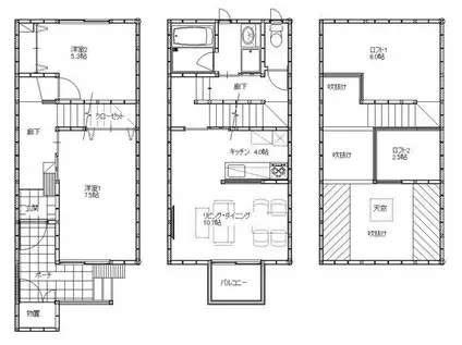 CCR2010(2LDK/1階)の間取り写真