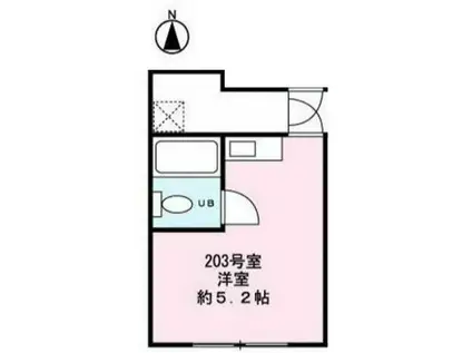 アートフル一ツ橋(ワンルーム/2階)の間取り写真