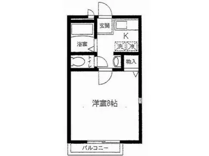 リヴィエ(1K/1階)の間取り写真