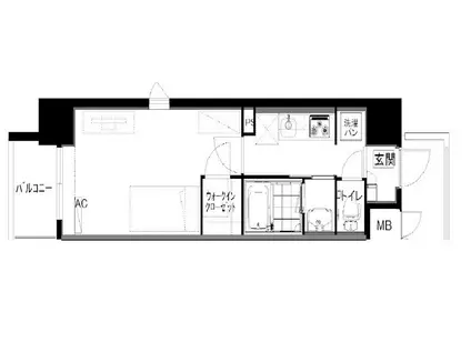 アモン リオ ブランシュ(1K/5階)の間取り写真