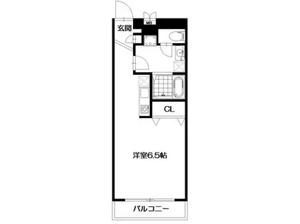 プルミエール湘南(ワンルーム/5階)の間取り写真
