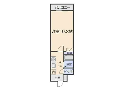 メゾンドブリックIII(1K/3階)の間取り写真