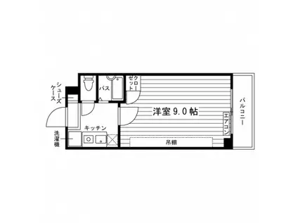 トレ・デュニオン(1K/3階)の間取り写真
