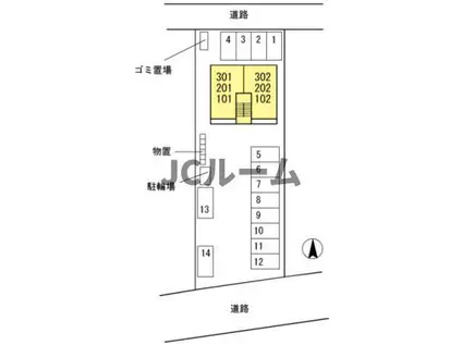 フォーシーズンズ(1LDK/3階)の間取り写真