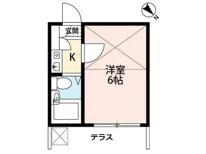 レオパレスTSD(1K/1階)の間取り写真