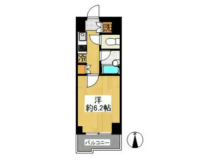 ルーブル上鷺宮(1K/2階)の間取り写真