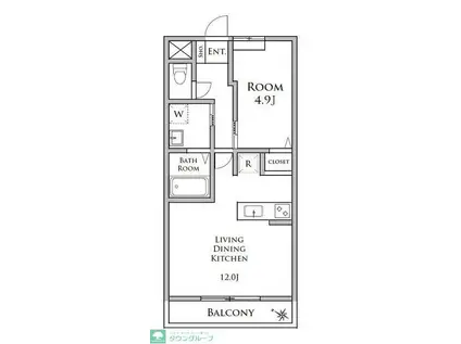 エム シルフィード(1LDK/1階)の間取り写真