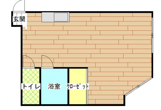 K-BLDG三篠(ワンルーム/2階)の間取り写真