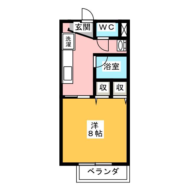 サープラス・御幸(1K/2階)の間取り写真