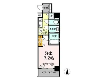 ロイヤルレジデンス(1K/3階)の間取り写真