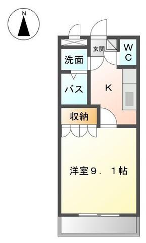 エム・エー浅間(1K/3階)の間取り写真
