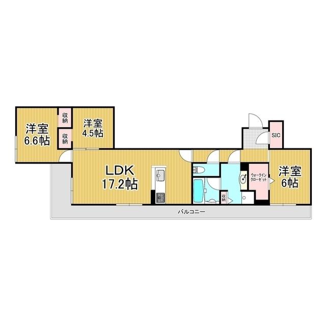 シエル開智(3LDK/2階)の間取り写真