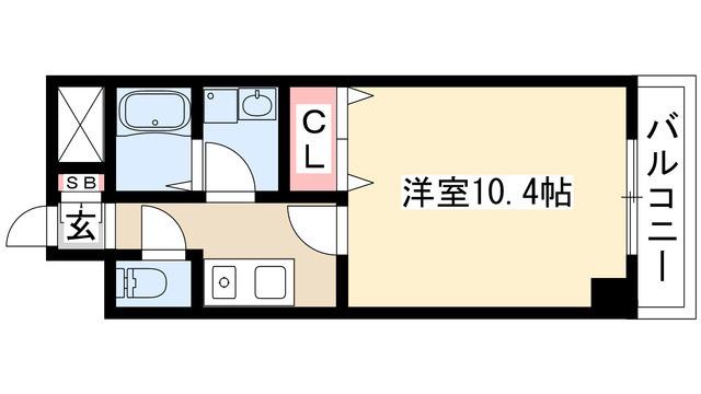 M-STAGEAOI(1K/2階)の間取り写真