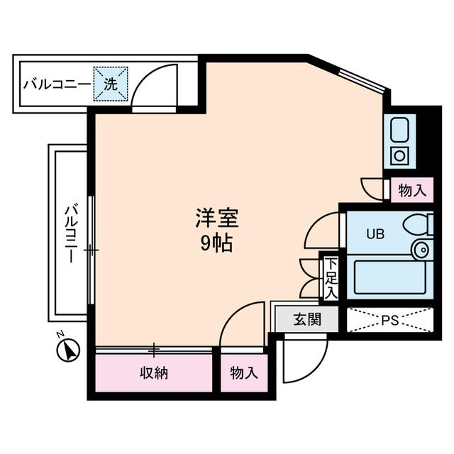 ライブコア中村橋(ワンルーム/1階)の間取り写真