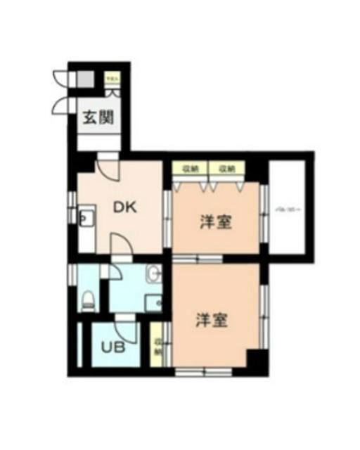 DR-HOMES荻窪(2DK/3階)の間取り写真