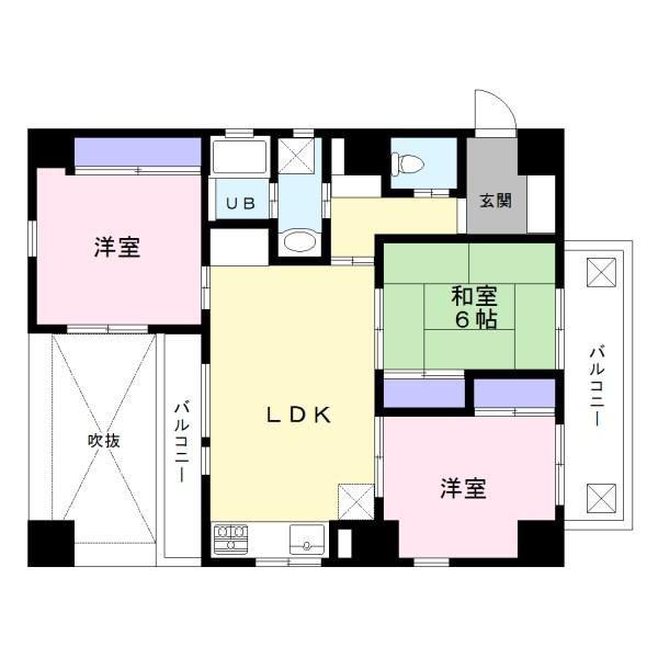 エニックス蔵前(3LDK/5階)の間取り写真