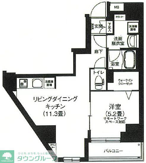 アイルプレミアム本駒込(2LDK/9階)の間取り写真
